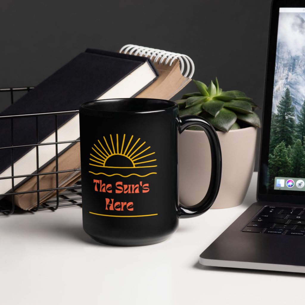 Black Ceramic Coffee Mug That Sparks Joy