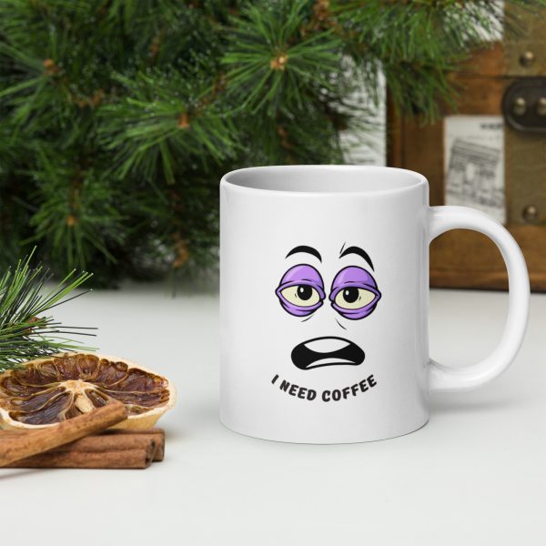 sleepy face coffee mug