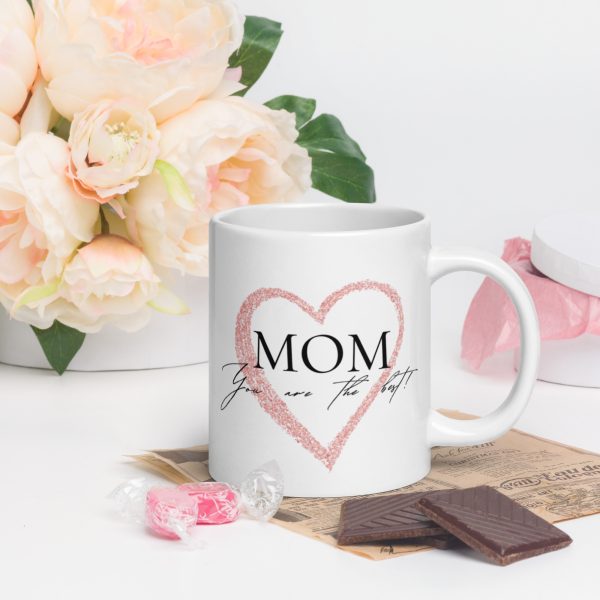 pink heart mom mug